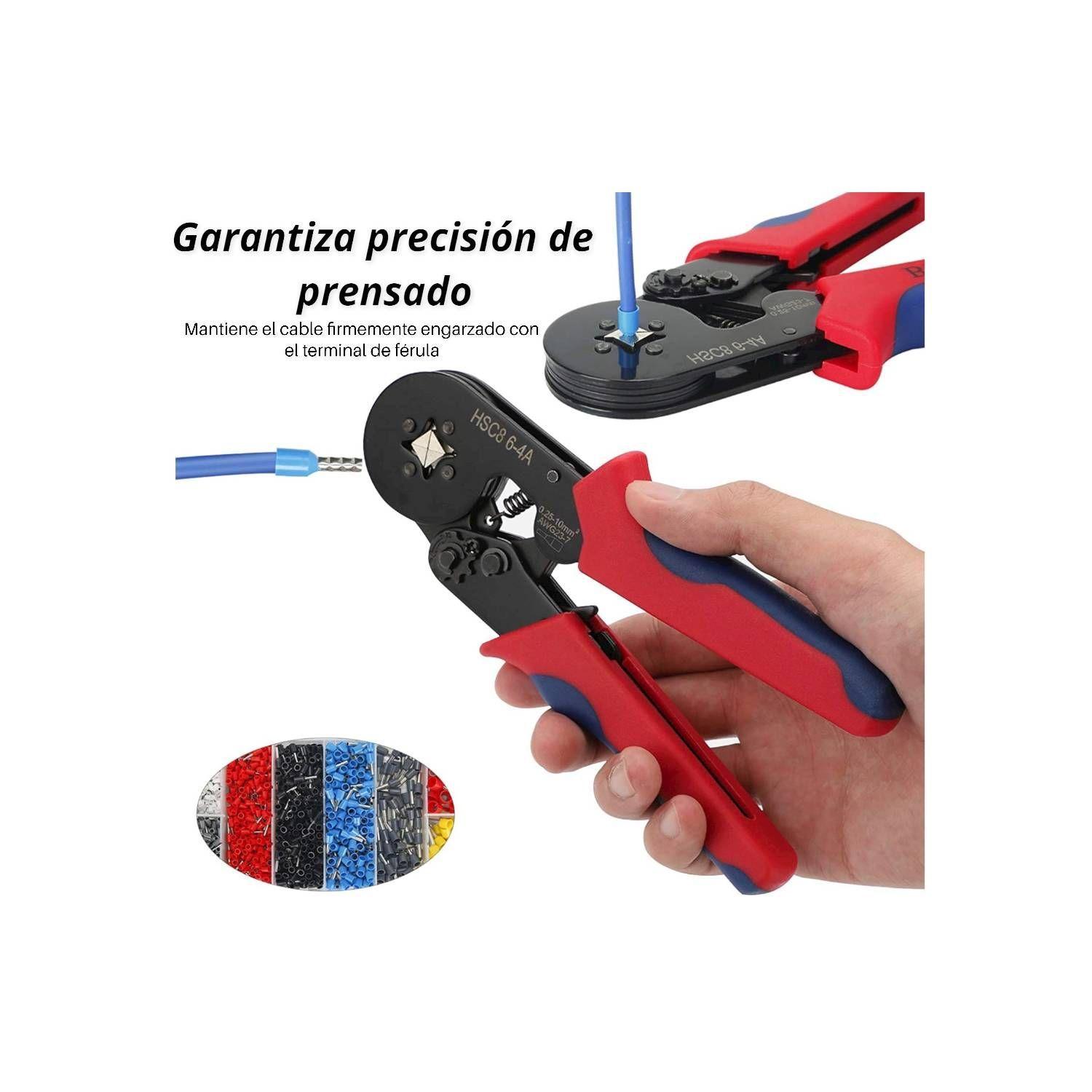 Kit Alicate Crimpadora Prensa Terminal Trinquete 1200 Pcs-2