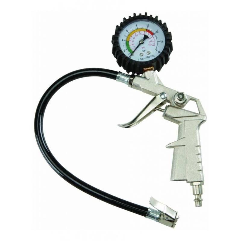 Inflador De Neumáticos, Pistola Medidor De Presión 0-220 Psi-0