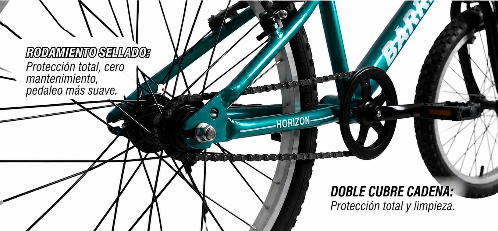 Bicicleta Barret Horizon Aro 20 Unisex color turquesa-6