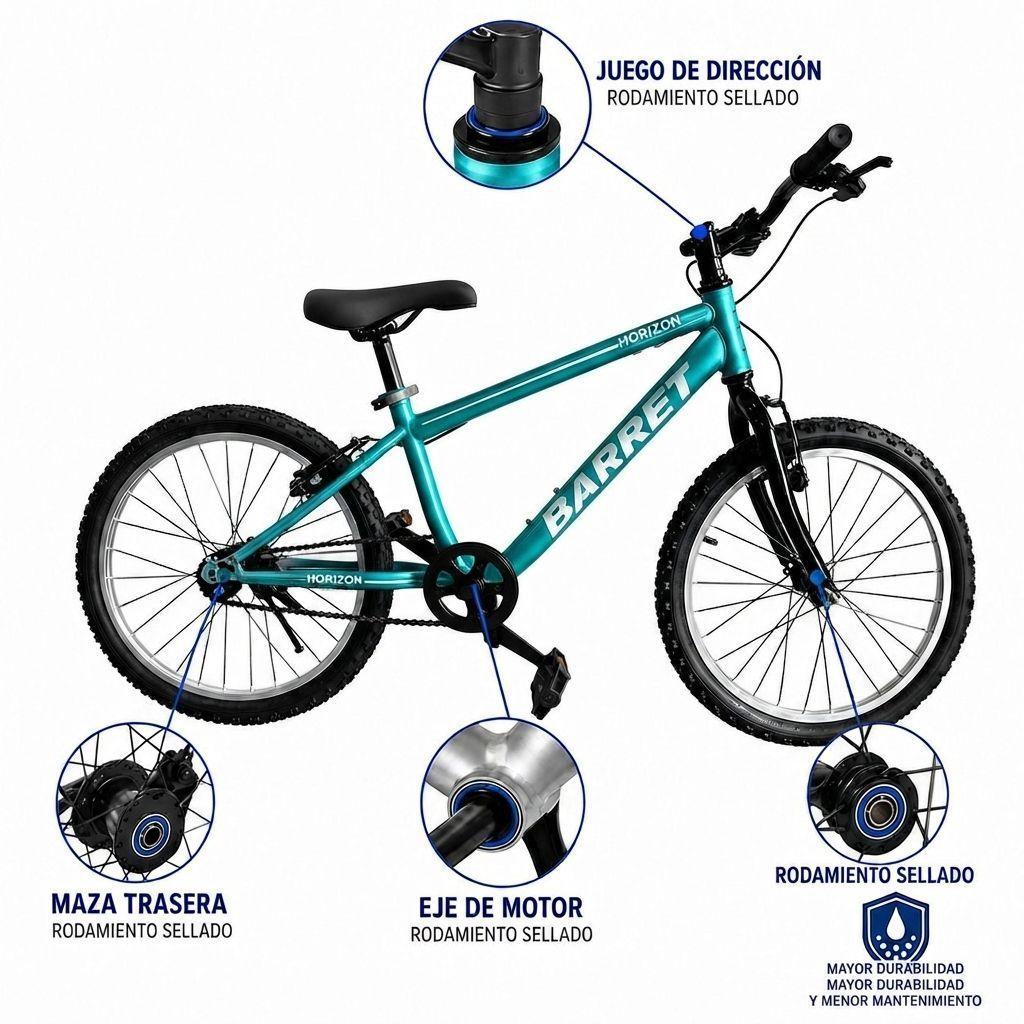 Bicicleta Barret Horizon Aro 20 Unisex color Turquesa-1