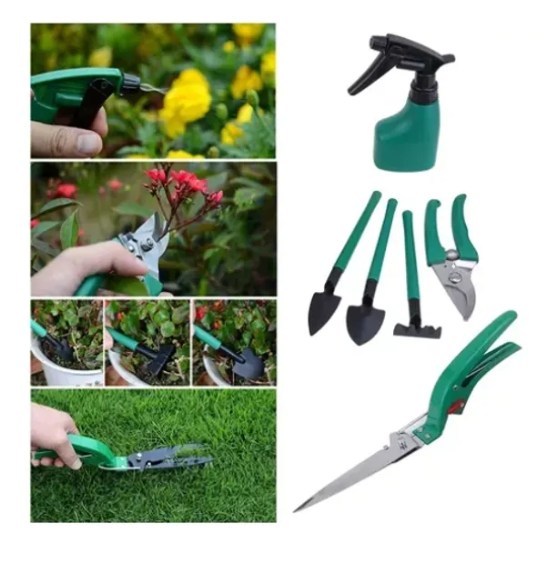Set de Herramientas de Jardinería 10 Piezas con Maleta-2