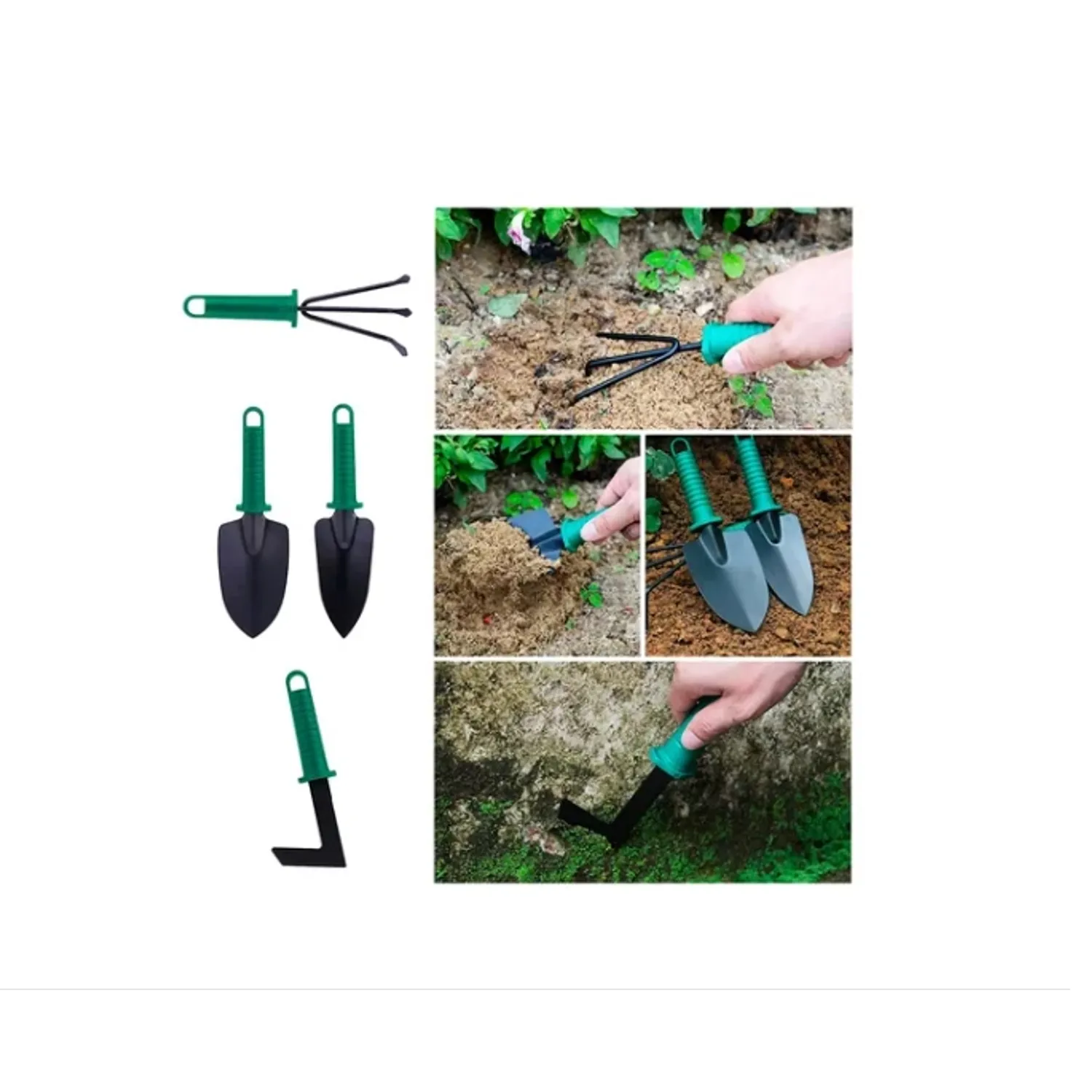 Set de Herramientas de Jardinería 10 Piezas con Maleta-3
