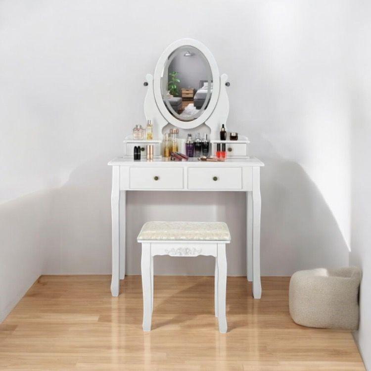 Tocador Vintage Espejo de Luz-2