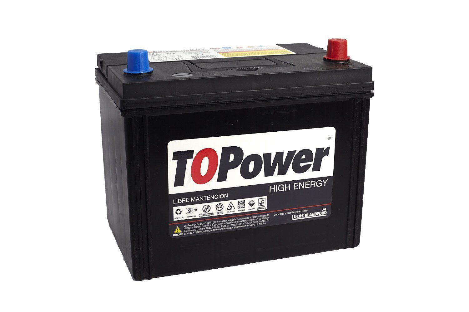 Bateria Topower 55 Amp Borne Estandar Derecha 510 Cca-0