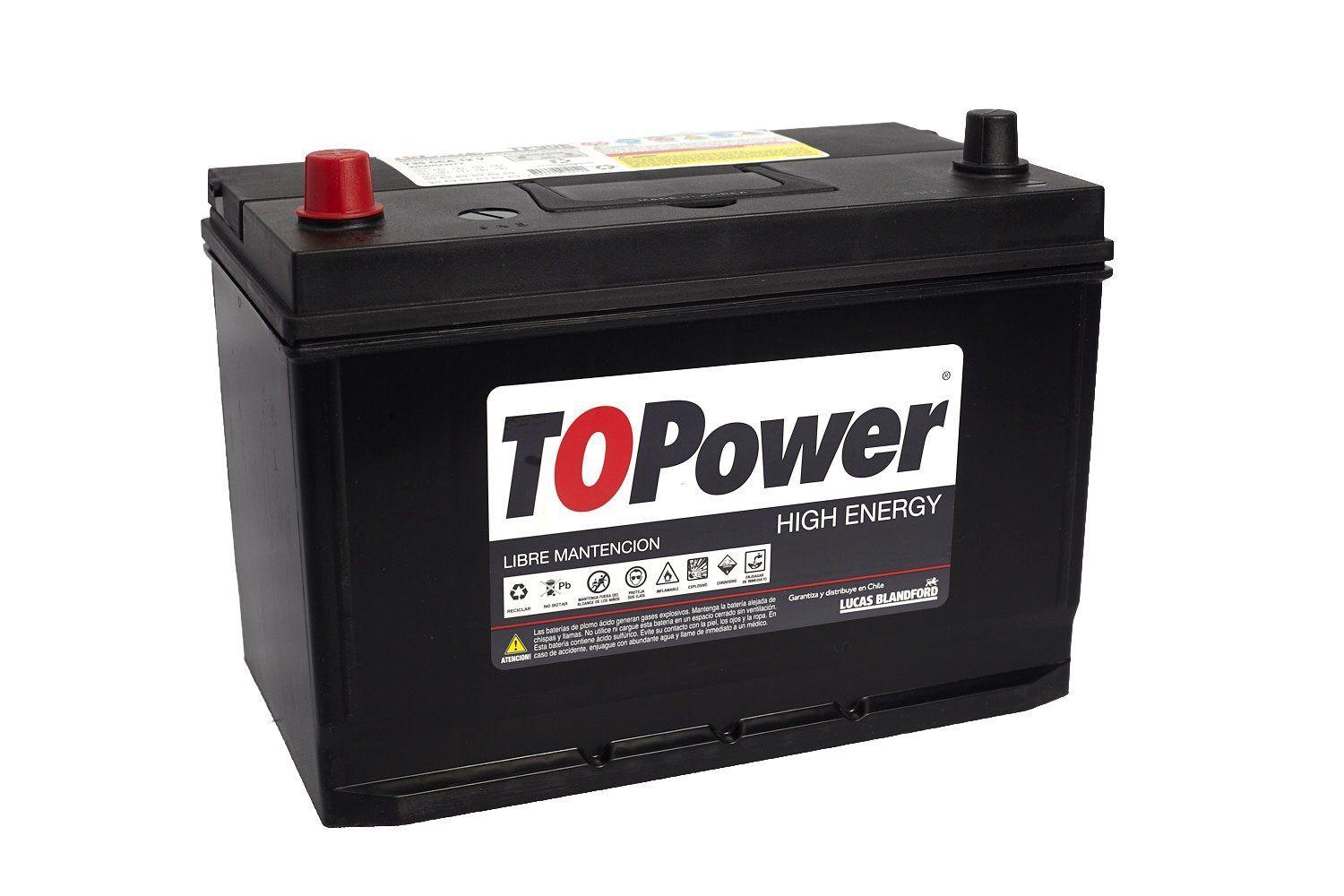 Bateria Topower 90 Amp Borne Estandar Izquierda 735 Cca-0