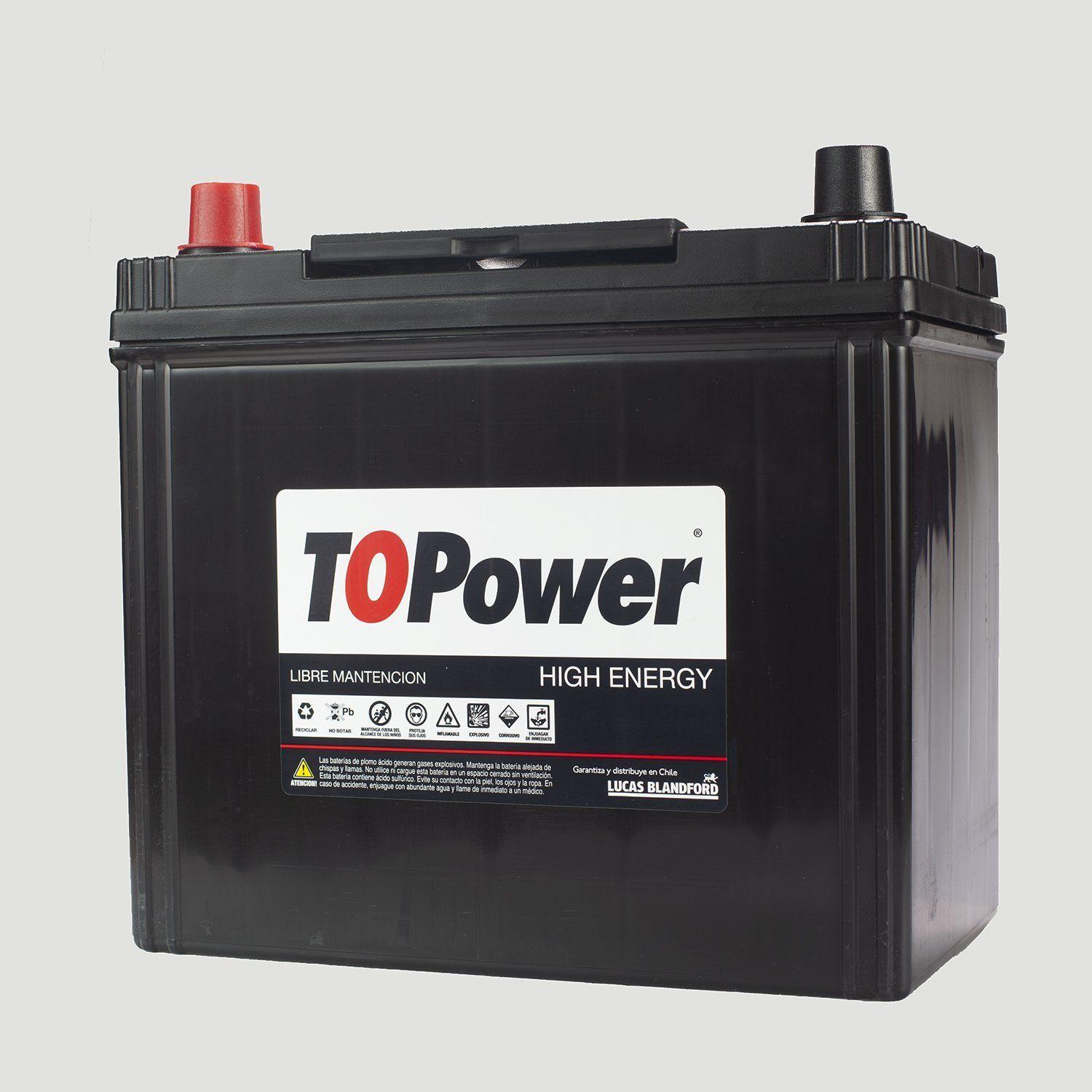 Bateria Topower 45 Amp Borne Estandar Izquierda 390 Cca-0