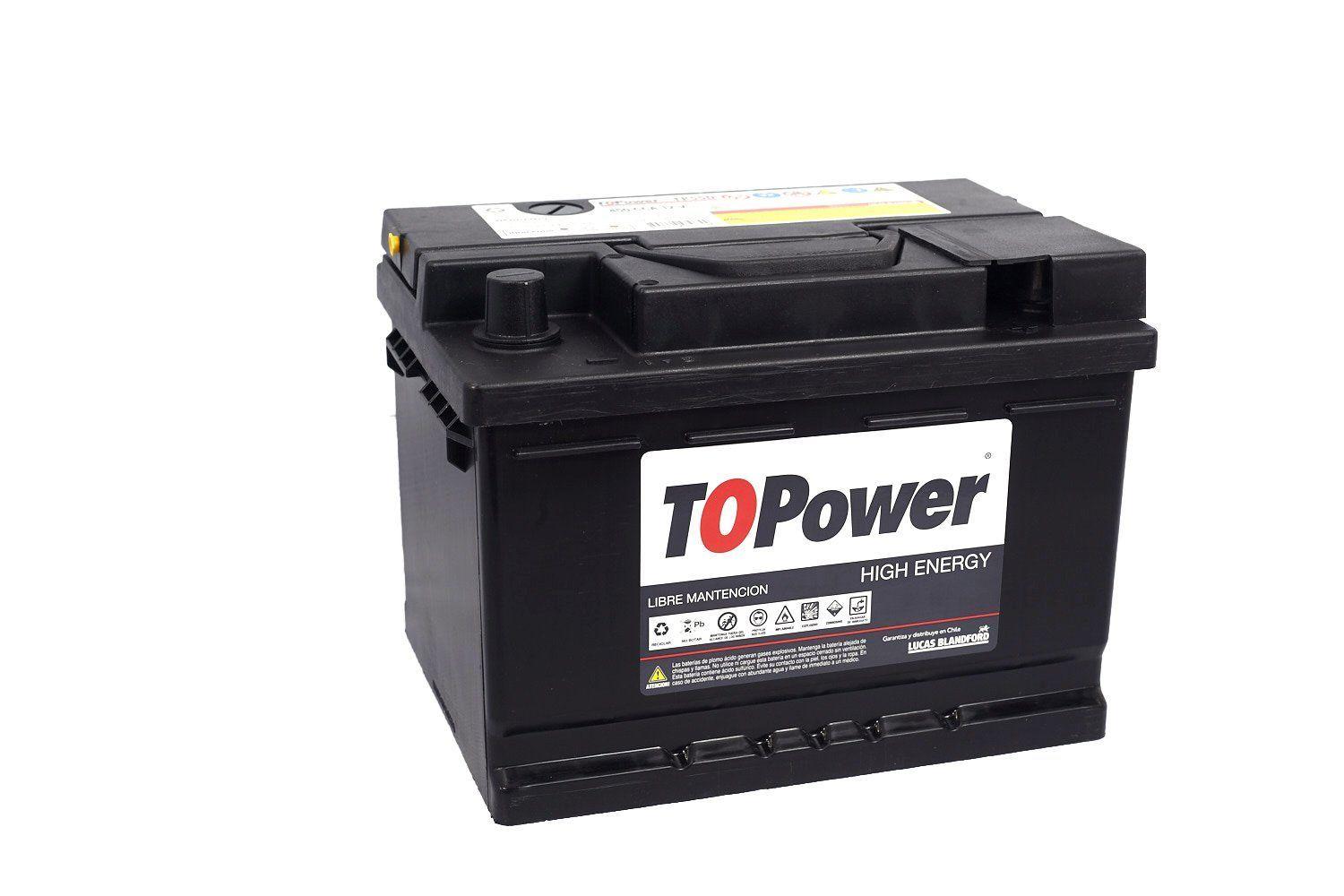 Bateria Topower 55 Amp Borne Estandar Derecha 400 Cca-0