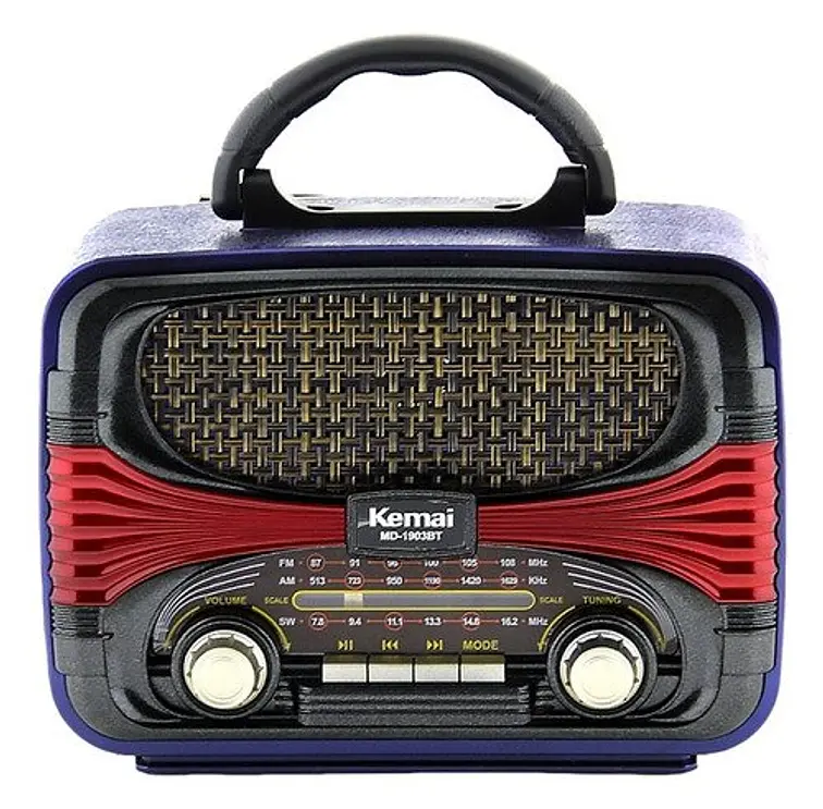 Radio Portátil Vintage Tercera Edad Fm Am Bluetooth -0