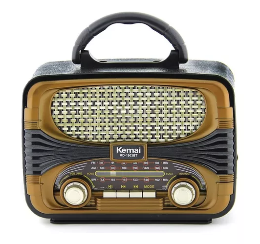 Radio Portátil Vintage Tercera Edad Fm Am Bluetooth -1