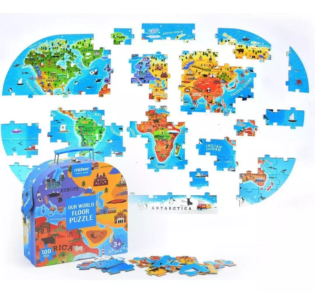 Maleta Puzzle Nuestro Mundo - Mideer - Rompecabezas-2