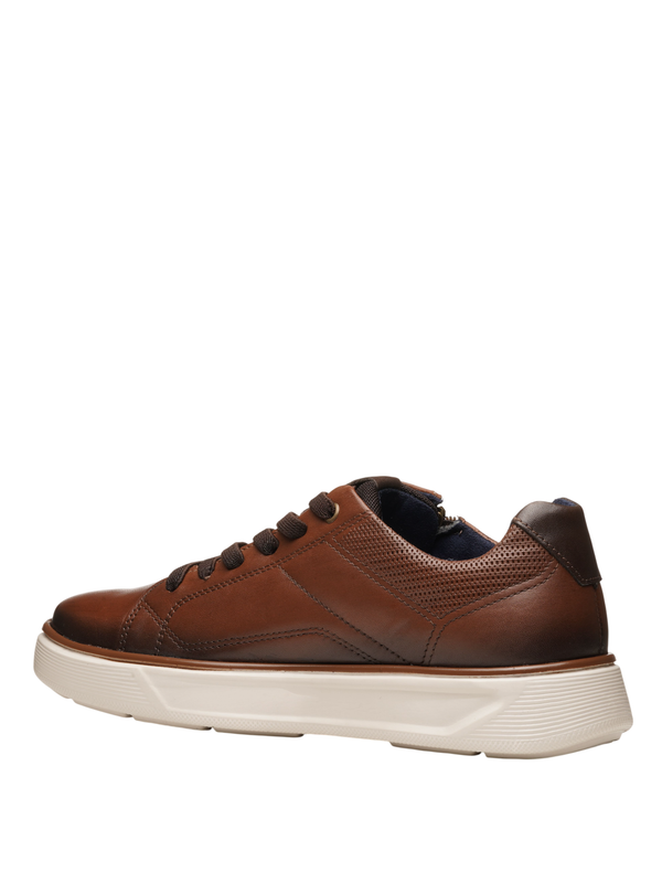 Zapatilla Hombre Cuero PEGADA 110934 Café-2