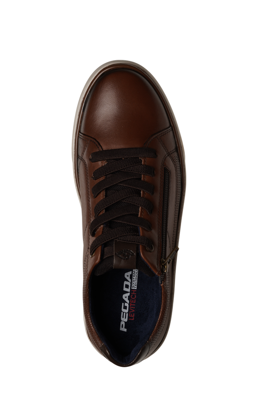 Zapatilla Hombre Cuero PEGADA 110934 Café-3