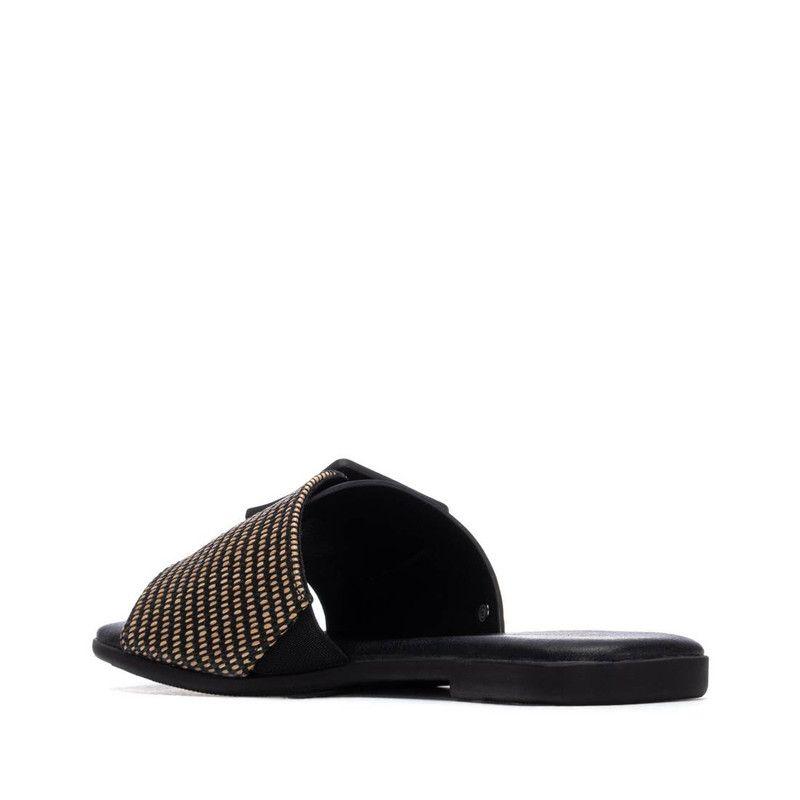 Sandalia Mujer Plana REFRESH 175029 Negro-2