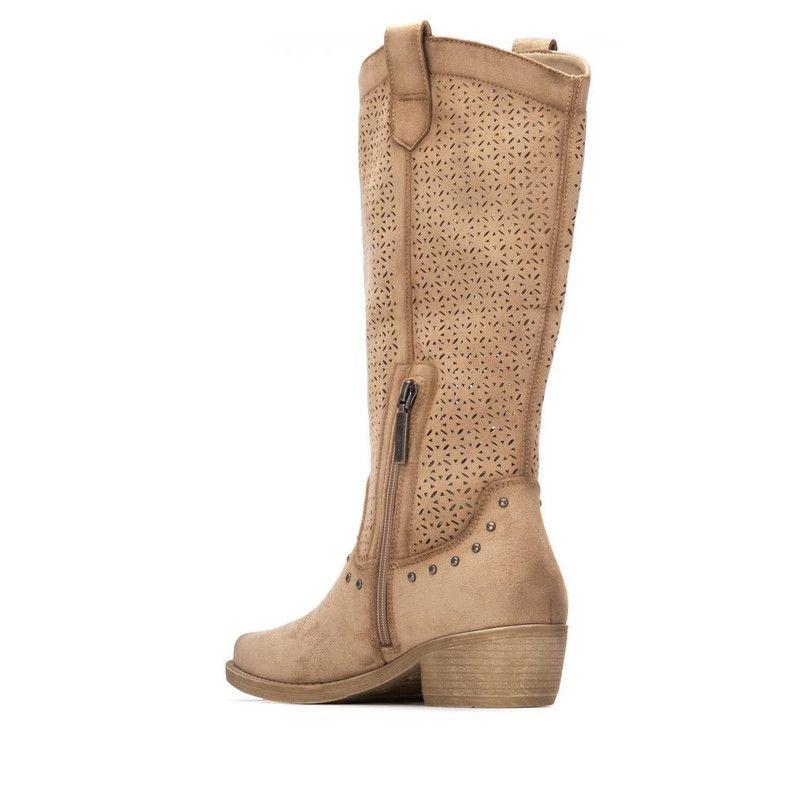 Bota Texana Mujer Verano REFRESH 175292 Antelina-3