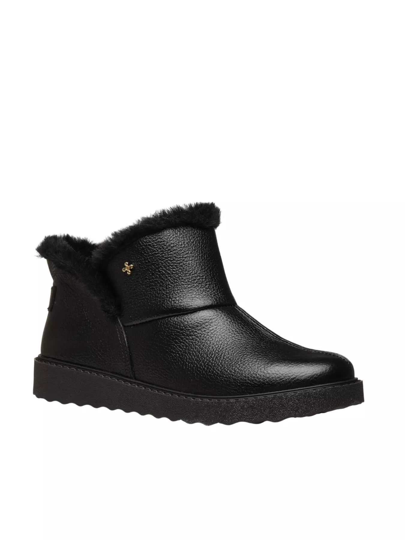 Botín Australiano Cuero PEGADA 281191 Super Comfort Negro-1