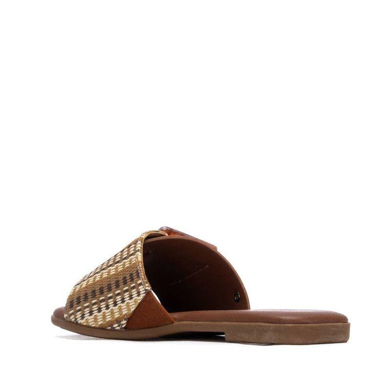 Sandalia Mujer Plana REFRESH 175029 Camel-2