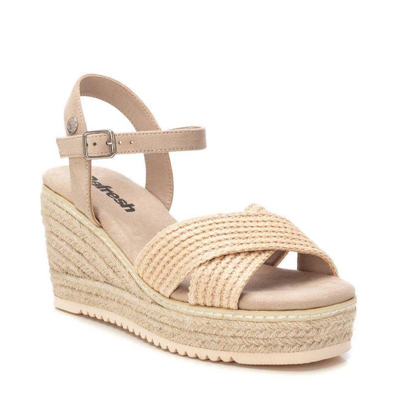 Sandalia Mujer Taco REFRESH 172650 Rafia-2