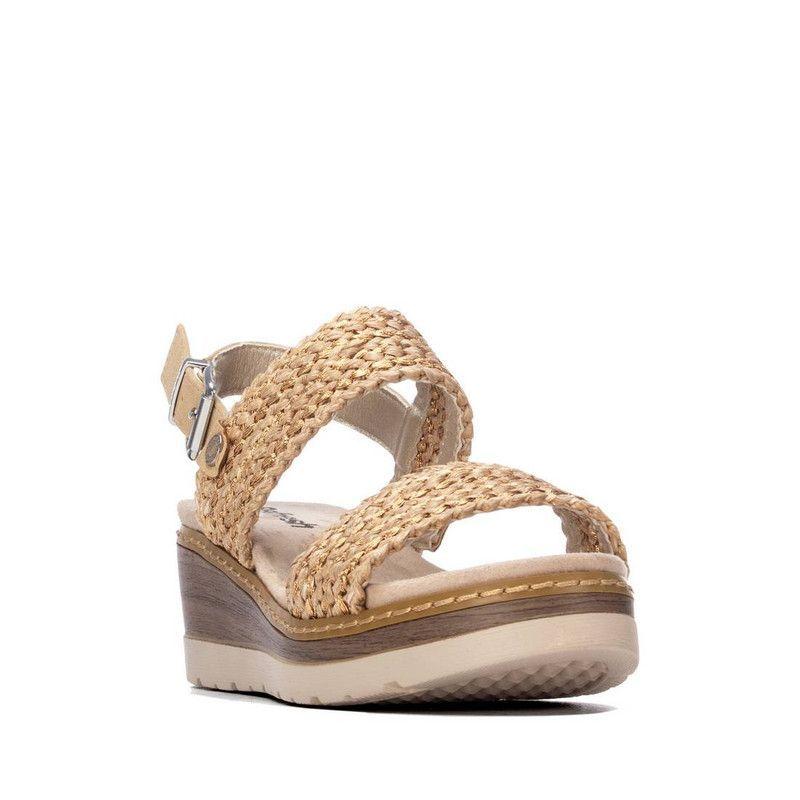 Sandalia Mujer Taco REFRESH 175203 Textil Trenzado-1