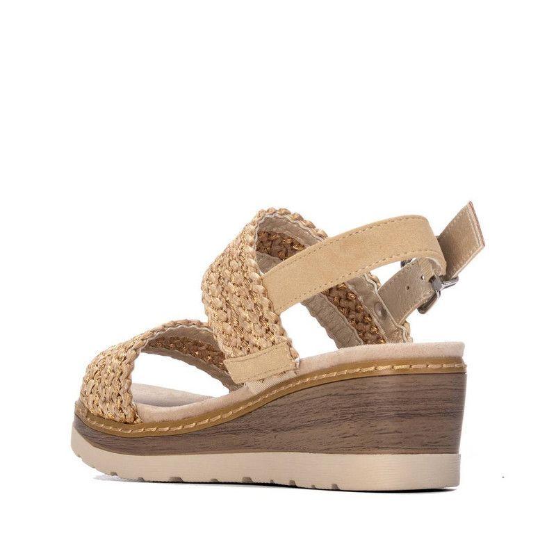Sandalia Mujer Taco REFRESH 175203 Textil Trenzado-2