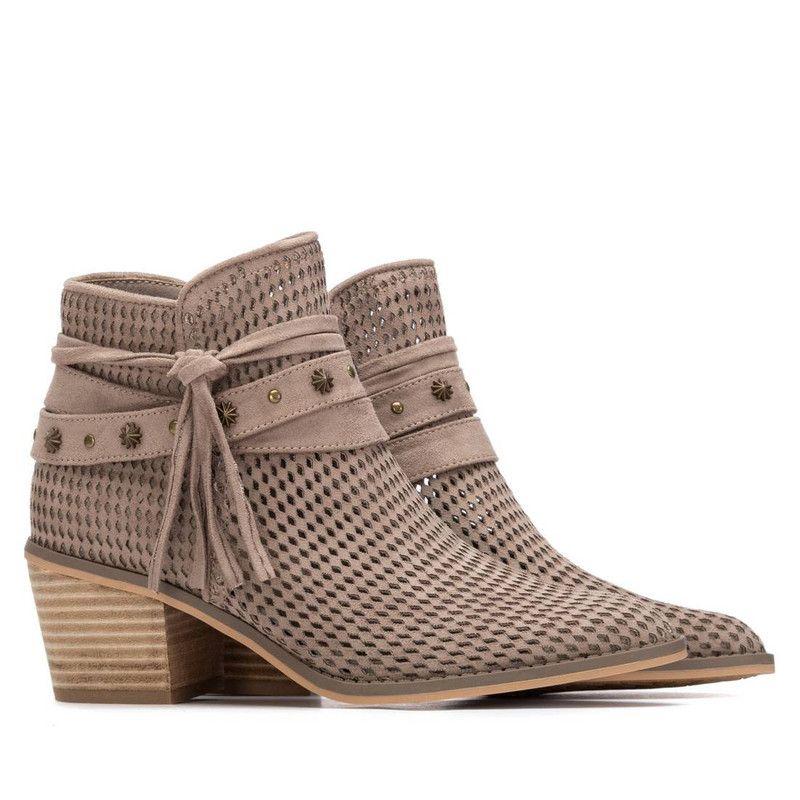 Botín Mujer Taco Verano REFRESH 175180 Troquelado-4