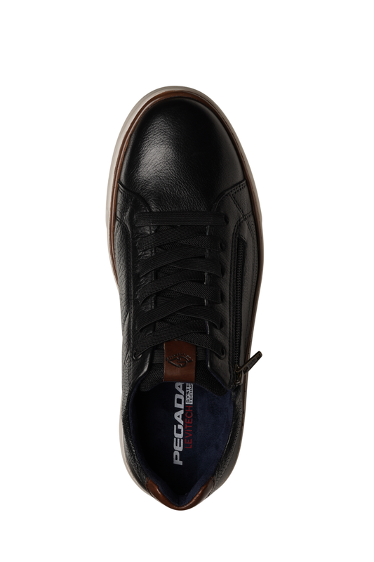 Zapatilla Hombre Cuero PEGADA 110934 Negro-3