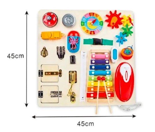 Tablero Sensorial de Psicomotricidad Montessori-4