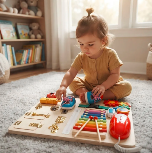 Tablero Sensorial de Psicomotricidad Montessori-4
