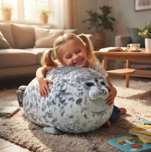 Peluche de Apego Foca Guatona 40 cm-2