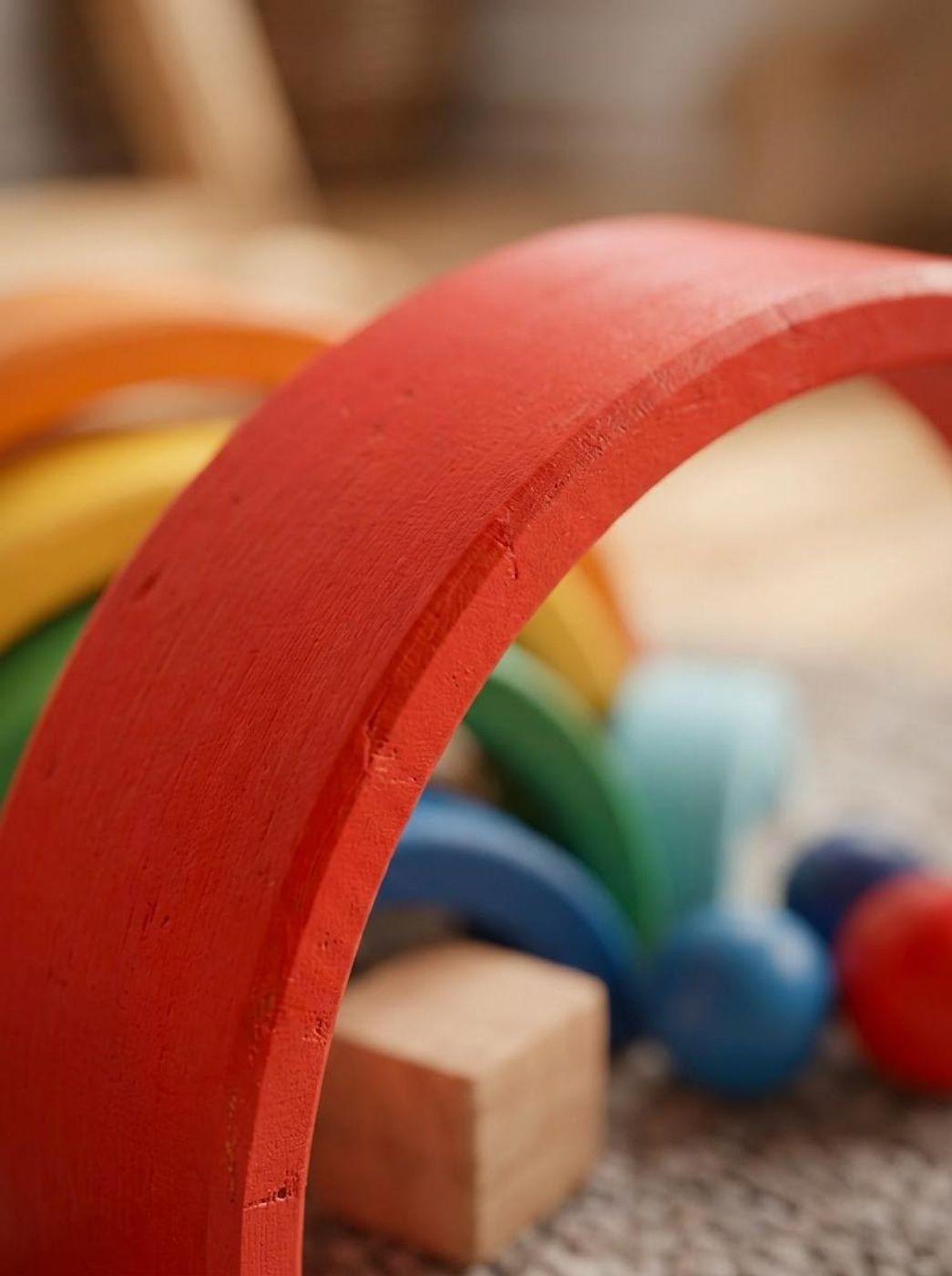 Arcoíris Sensorial De Madera Juguete Educativo-2