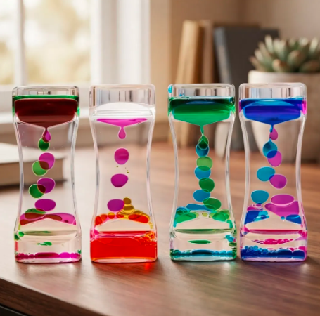 Set 4 Relojes Sensoriales L quidos Antiestr s Colores-2