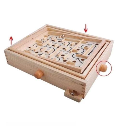 Laberinto de Madera - Juego de Destreza de 36 Pasos-2