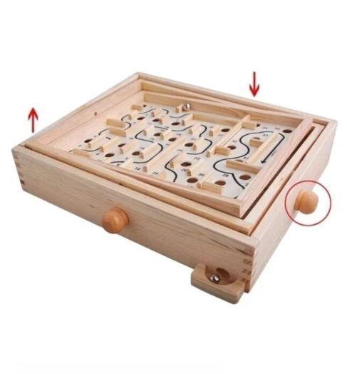 Laberinto de Madera - Juego de Destreza de 36 Pasos-2