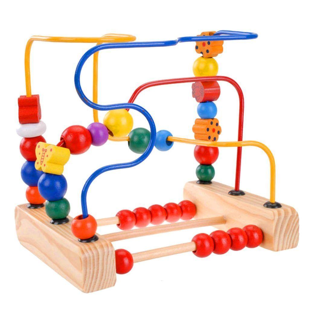 Laberinto con Cuentas de Madera Montessori-0