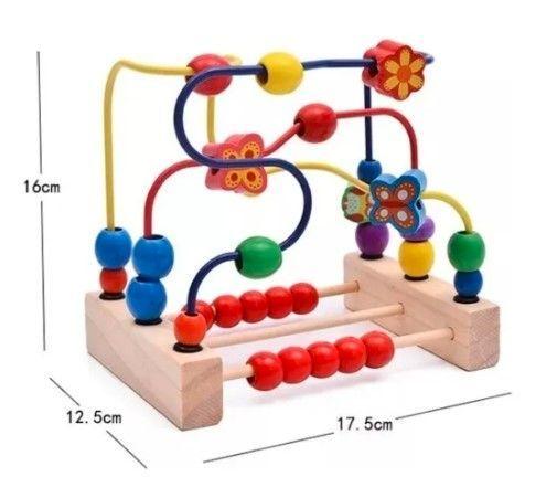 Laberinto con Cuentas de Madera Montessori-4