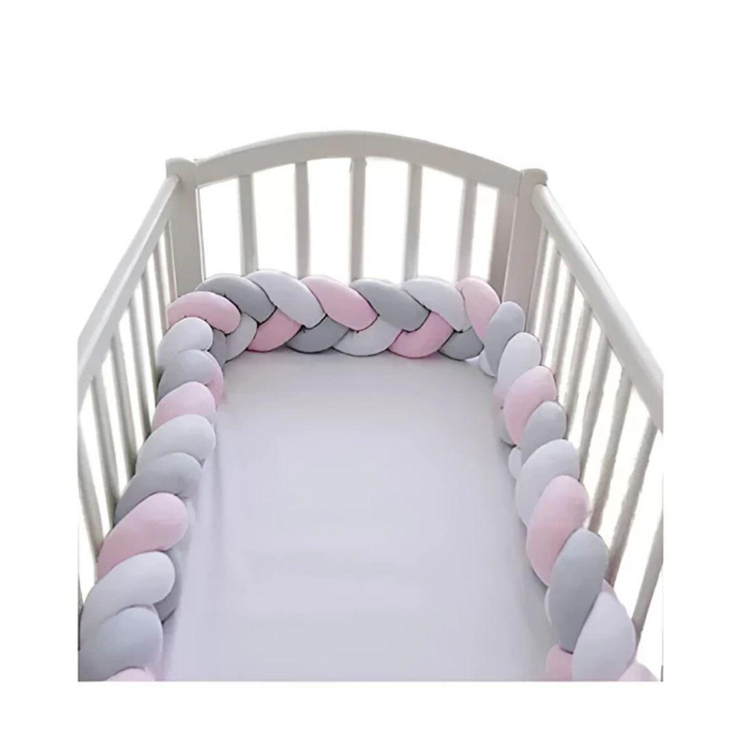 Cojín Trenzado Protección Para Cuna 3 Metros-1