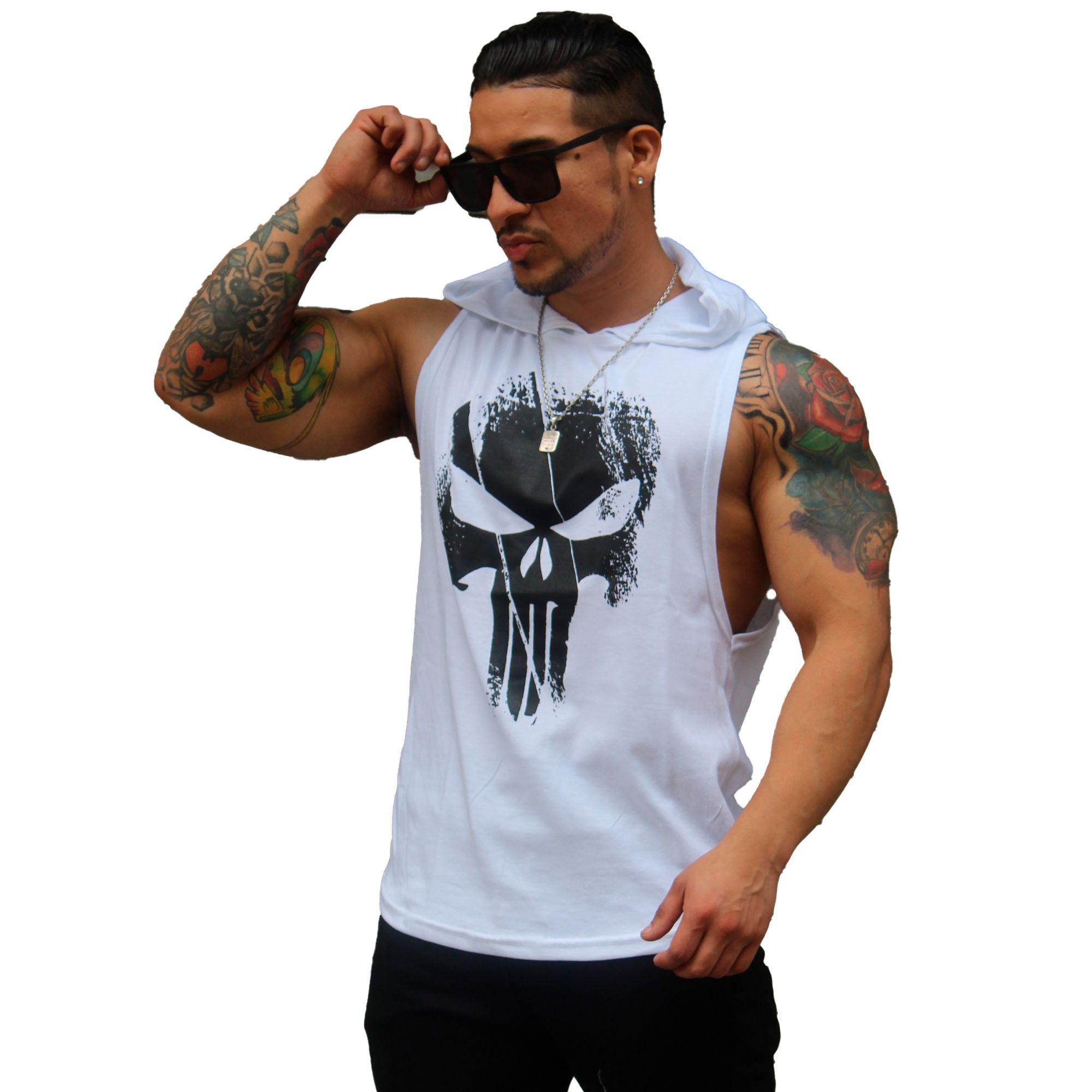 Polera Musculosa Con Capucha The Punisher-0