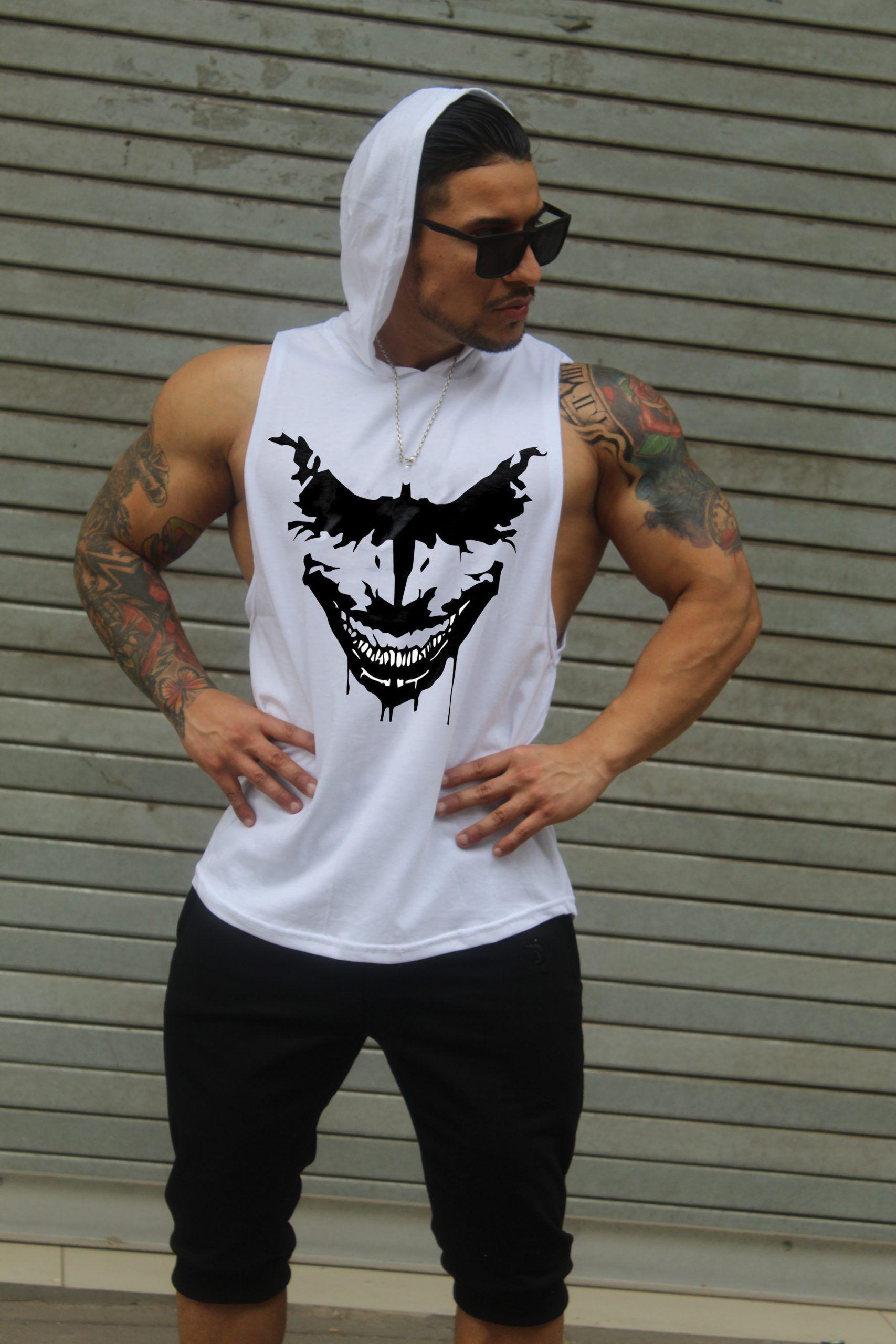 Polera Musculosa Con Capucha Joker-1