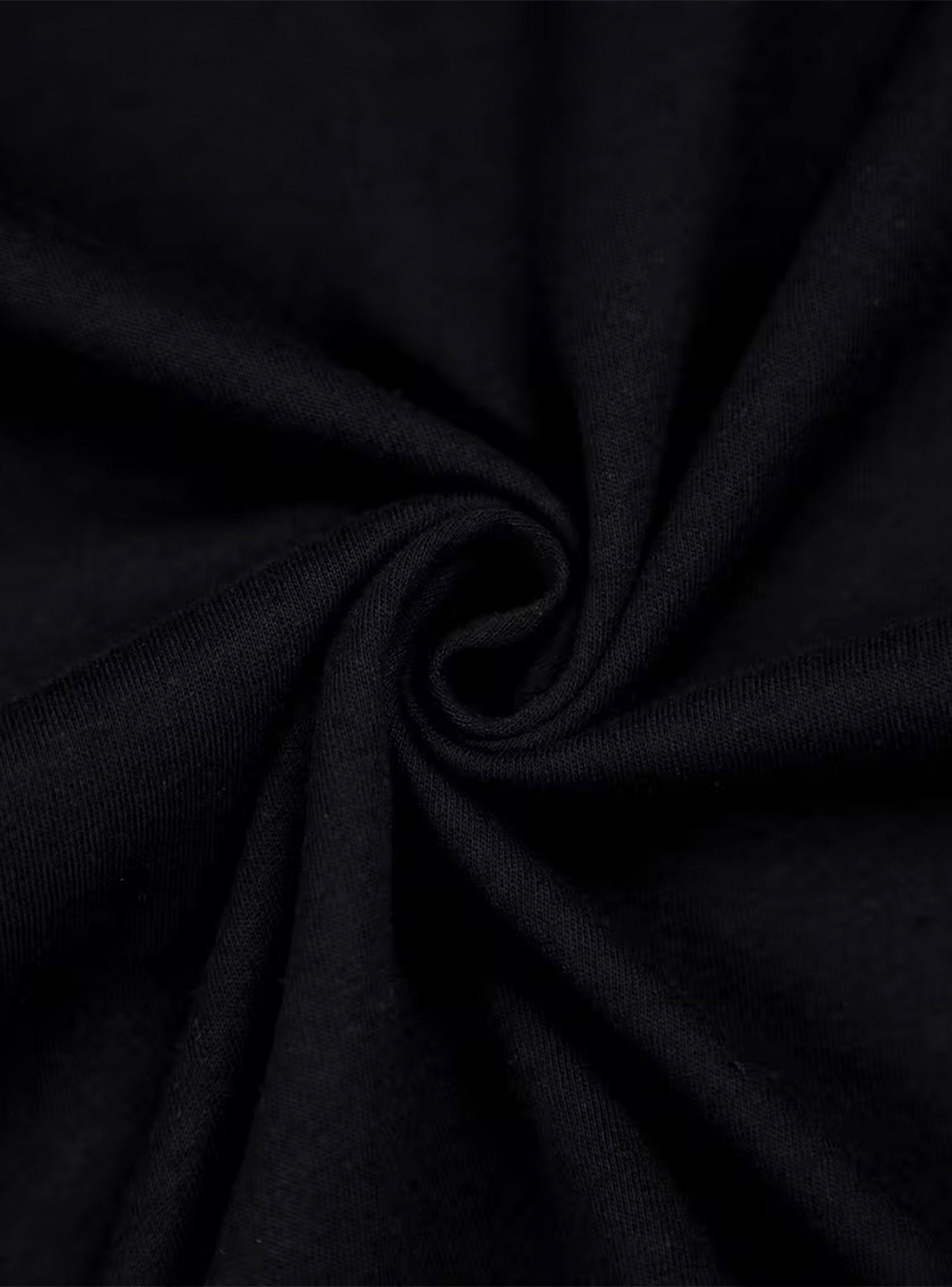 Polera Musculosa Gothic con capucha Negro-6