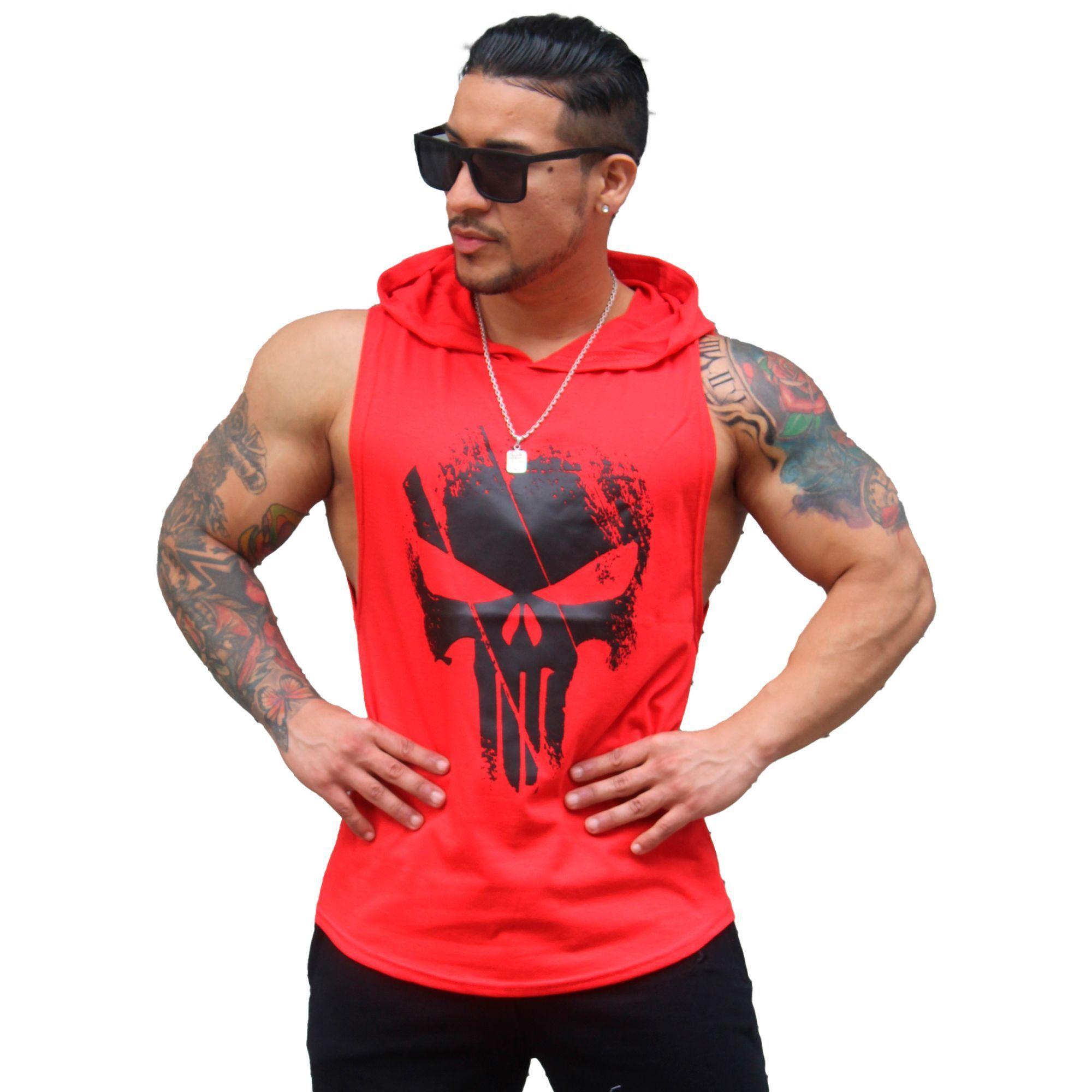 Polera Musculosa Con Capucha The Punisher-0