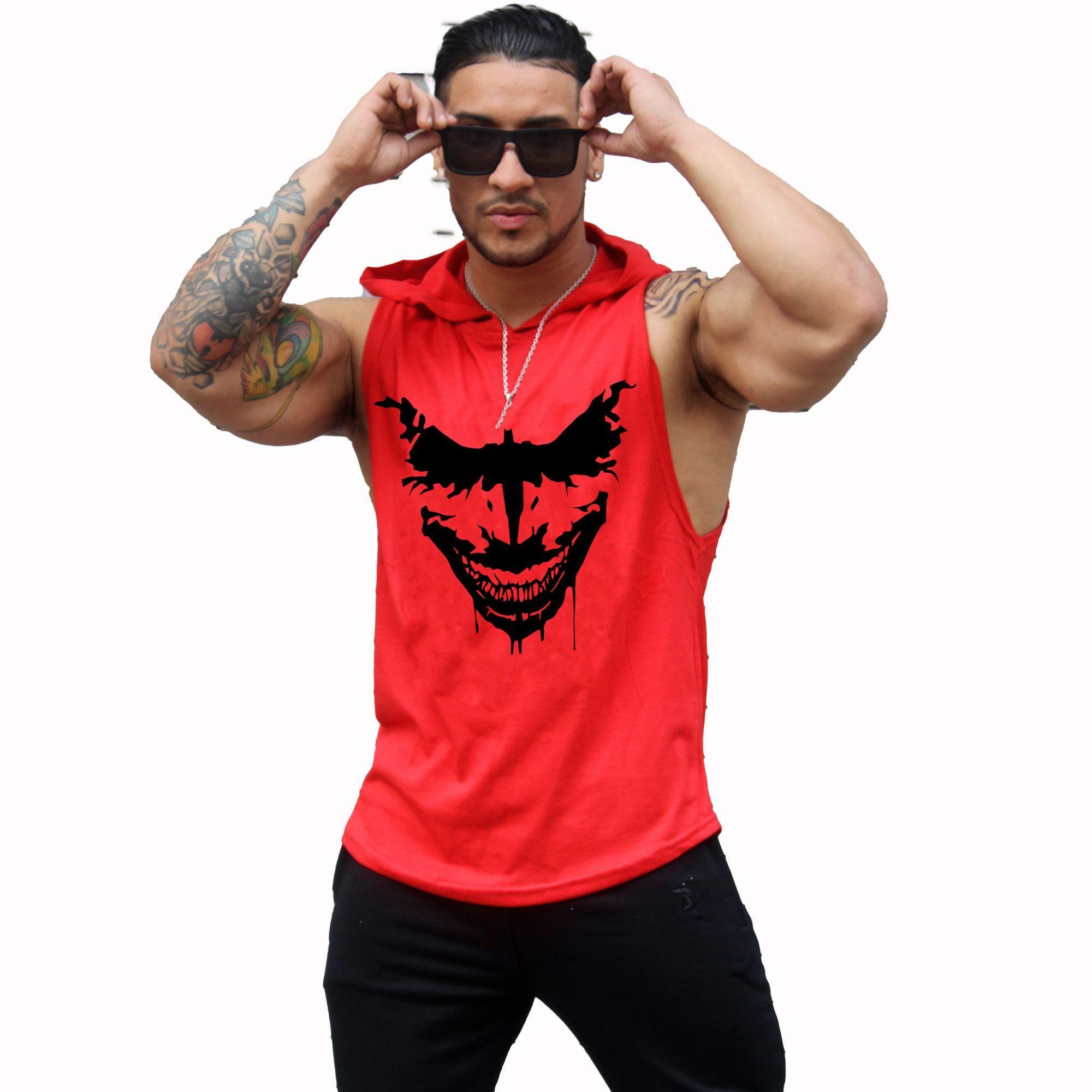 Polera Musculosa Con Capucha Joker-0