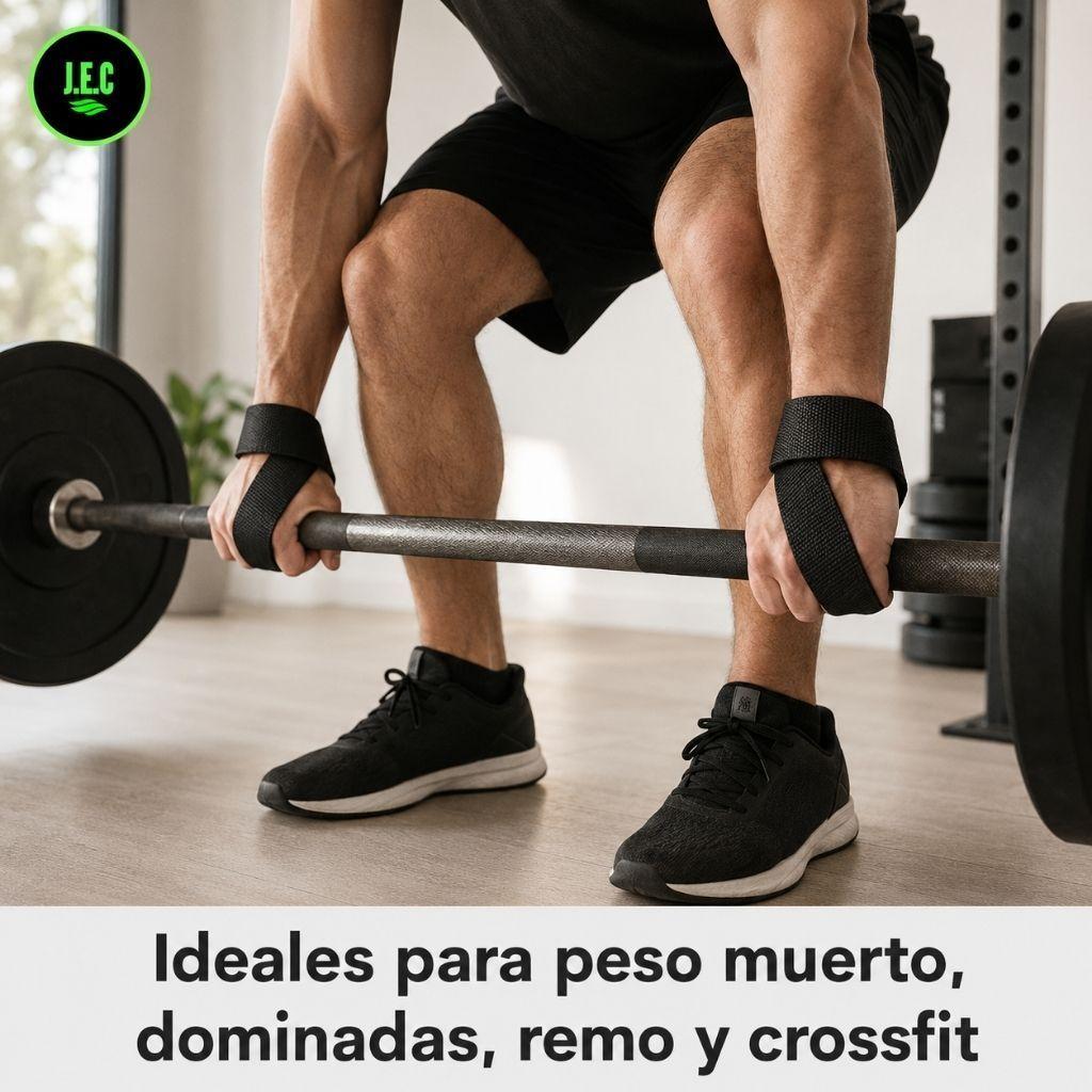 Correas de Muñeca Lifting Straps para Pesas Crossfit Gimnasio -4