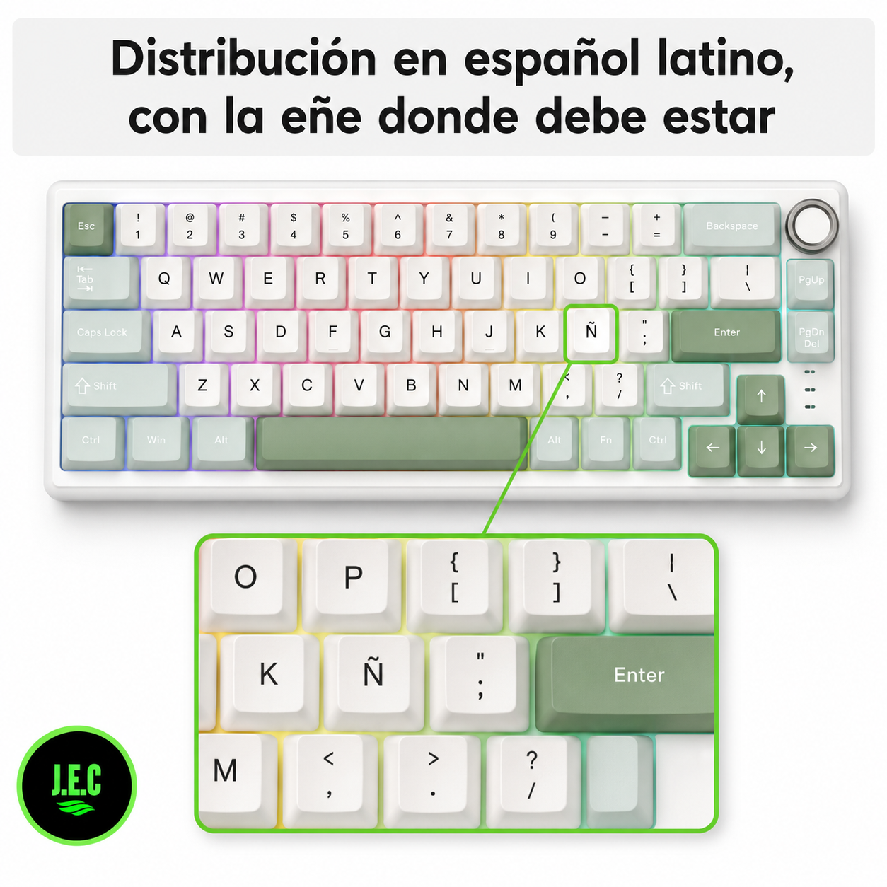 Teclado Mecánico RK Royal Kludge R75 Español RGB Hot Swap profesional-1