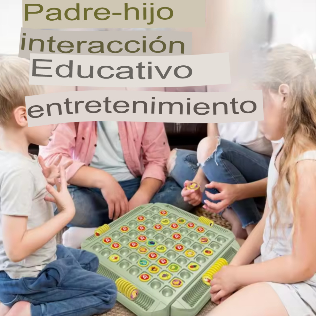 Juego De Memoria Familiar Con Tablero Y Fichas Educativo-5