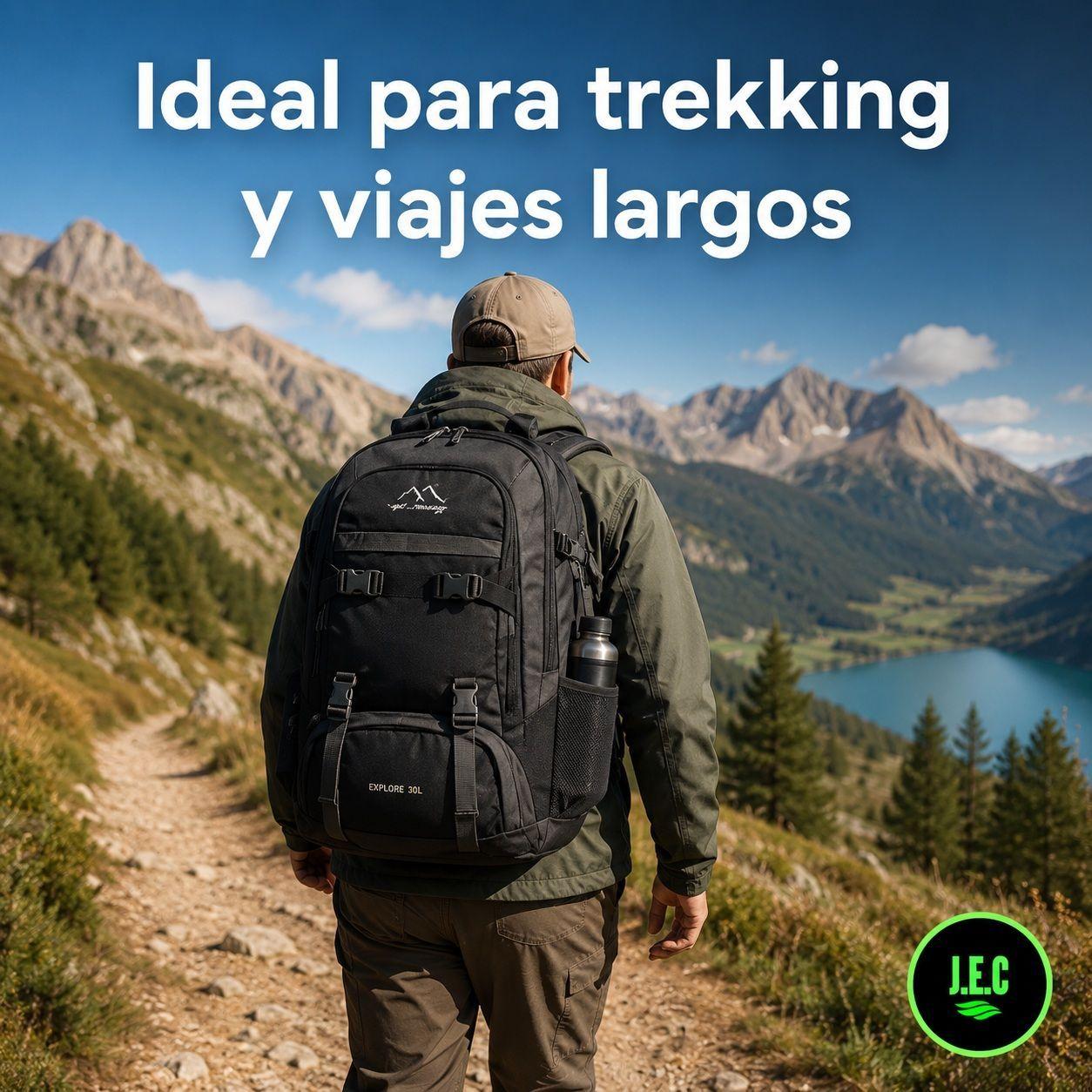 Mochila de Trekking 55 Litros, Resistente y Ergonómica-4