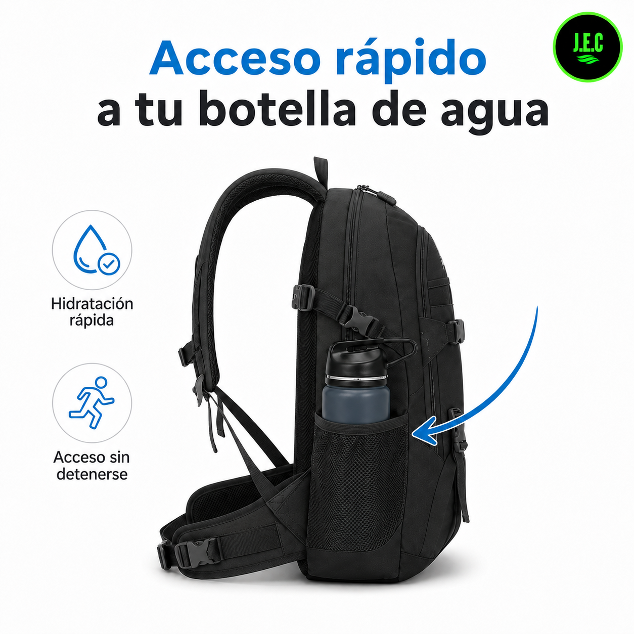 Mochila de Trekking 55 Litros, Resistente y Ergonómica-5