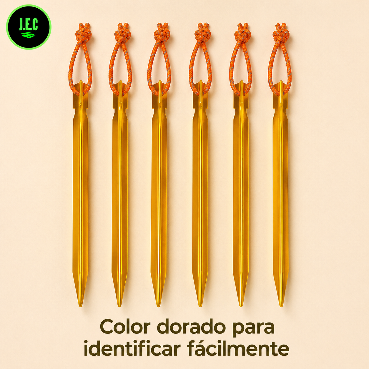 Estacas de Aluminio y Acero para Camping Resistentes y Duraderas-2