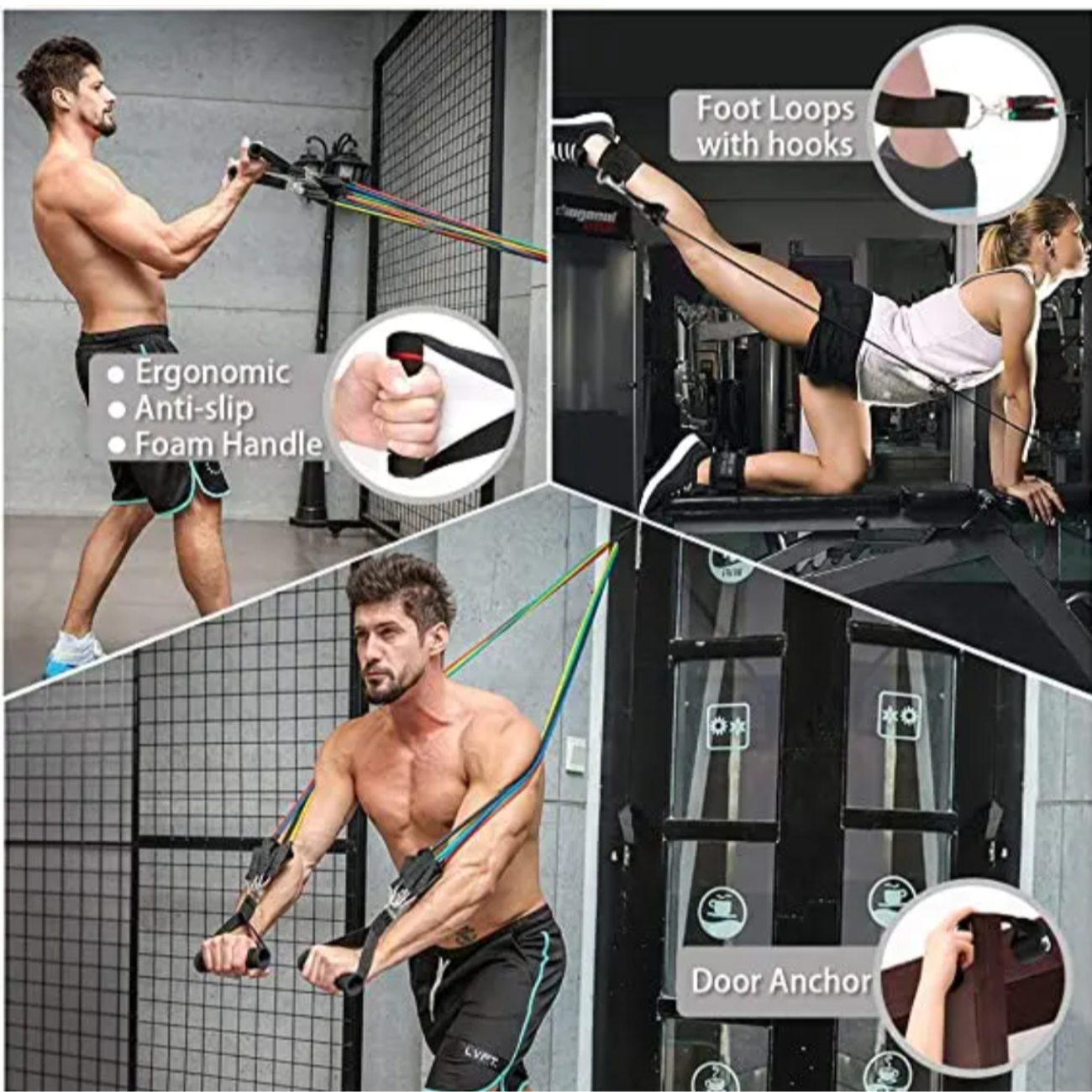 Set de Bandas de Resistencia – Tu Gimnasio Personal en Casa y en Movimiento 17 piezas-5