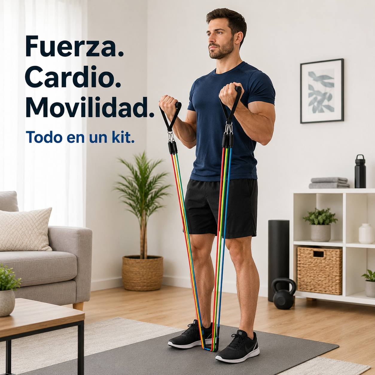 Kit Bandas Resistencia 17 Piezas Latex Natural hasta 150 lbs-4