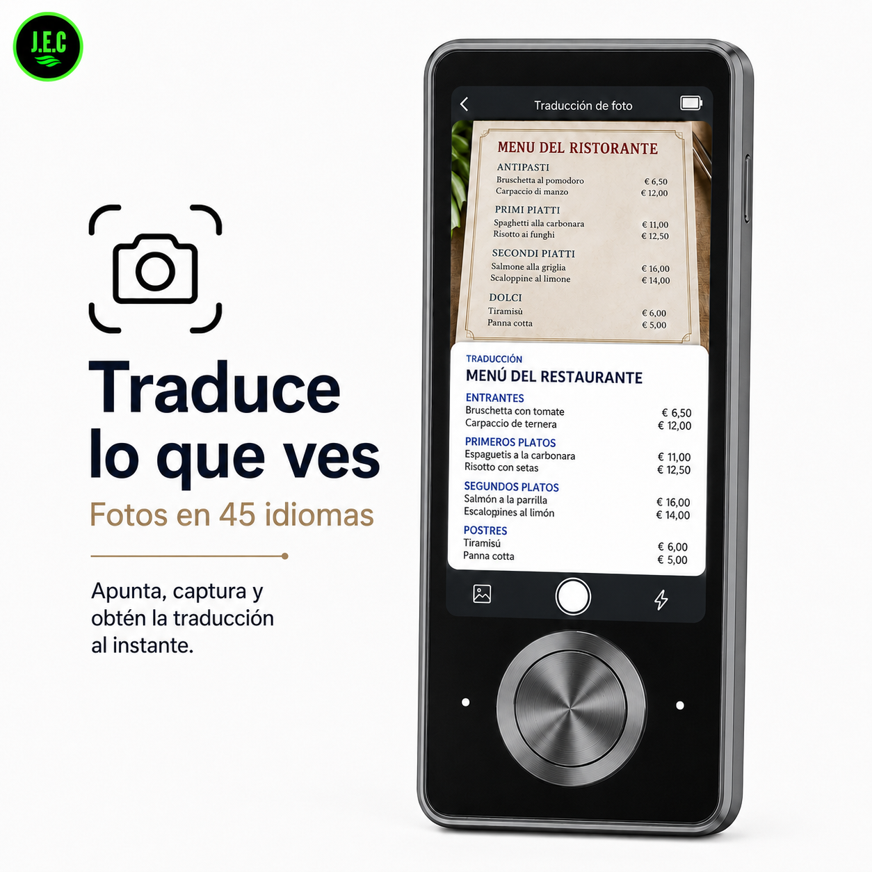 Traductor Inteligente M9 con IA — 107 Idiomas en Tiempo Real-3