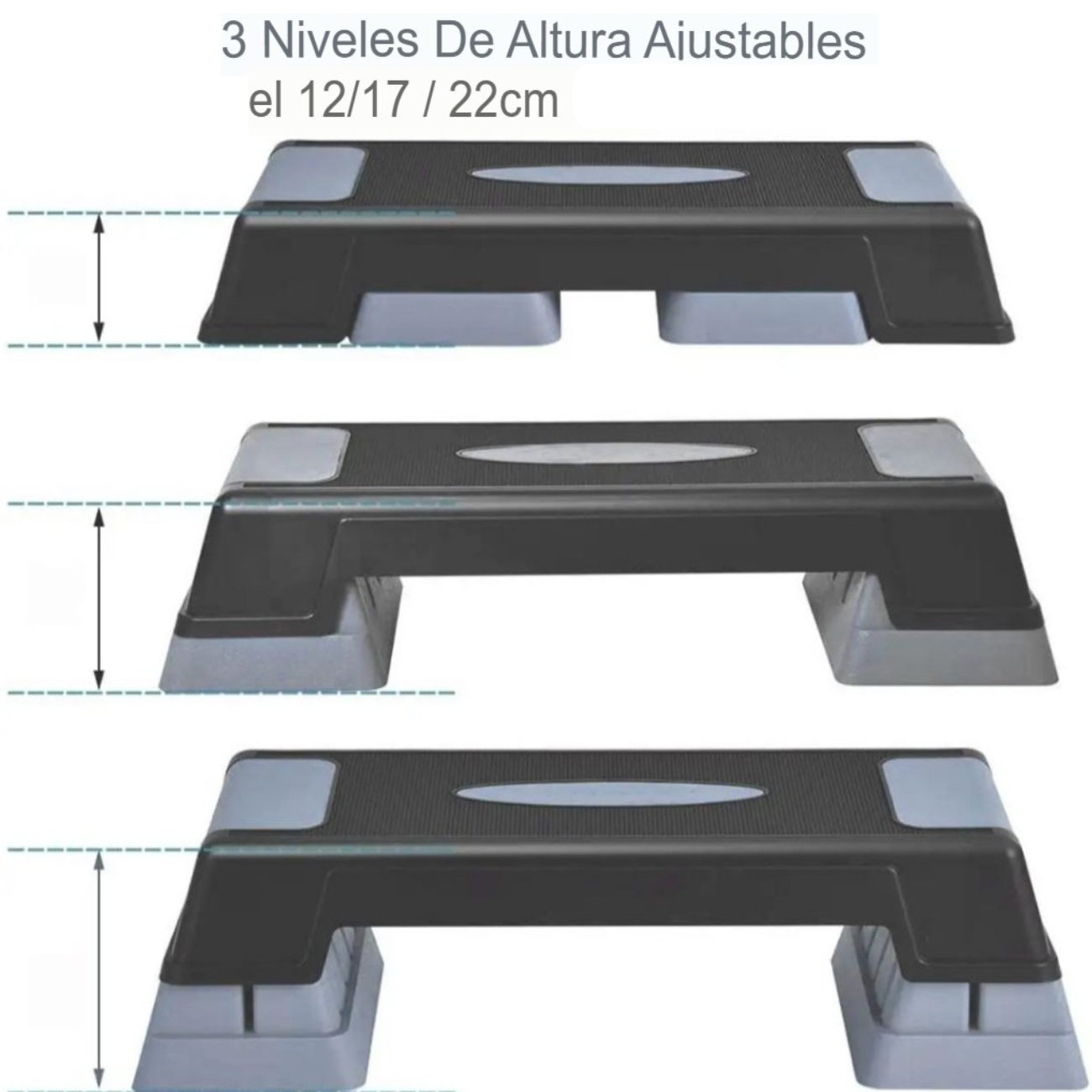 Step Aeróbico Ajustable 3 Niveles Fitness Soporta 200kg-2
